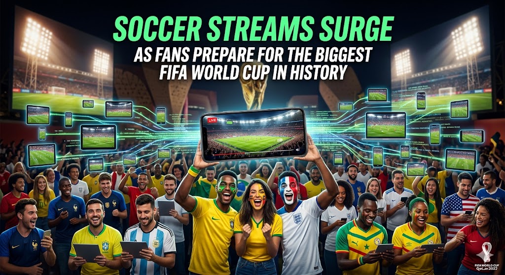 Soccer Streams Surge as Fans Prepare for the Biggest FIFA World Cup in History